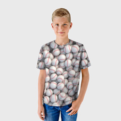 Детская футболка 3D Бейсбольные мячи - фото 2