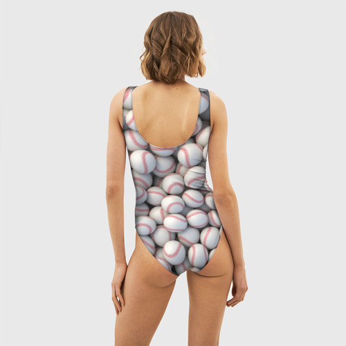 Женский купальник 3D Бейсбольные мячи, цвет 3D печать - фото 4