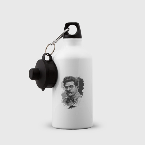 Бутылка спортивная Сталин в черно-белом исполнении - фото 3