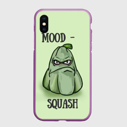 Чехол для iPhone XS Max матовый Настроение кабачок
