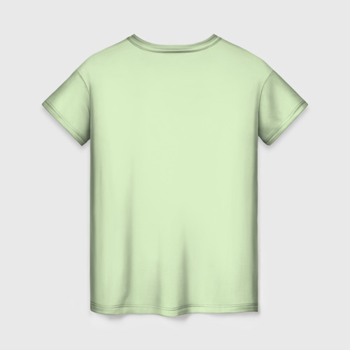 Женская футболка 3D с принтом Настроение кабачок, вид сзади #1