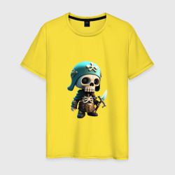 Мужская футболка хлопок Воин скелетон