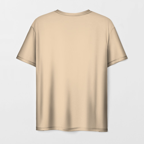 Мужская футболка 3D с принтом Левая палочка твикс, вид сзади #1