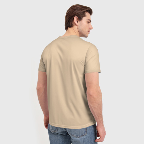 Мужская футболка 3D с принтом Левая палочка твикс, вид сзади #2