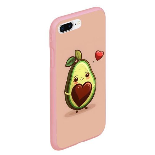 Чехол для iPhone 7Plus/8 Plus матовый Влюбленная авокадо - парные, цвет баблгам - фото 3