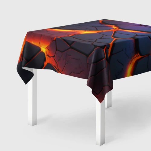 Скатерть 3D Неоновая лава - течение