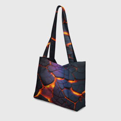 Пляжная сумка 3D Неоновая лава - течение - фото 2