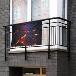 Флаг-баннер Неоновая лава - течение - фото 2