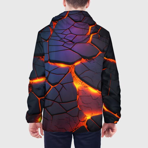 Мужская куртка 3D Неоновая лава - течение, цвет 3D печать - фото 5
