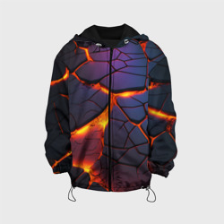 Неоновая лава - течение – Детская куртка 3D с принтом купить