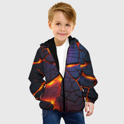 Детская куртка 3D Неоновая лава - течение - фото 2