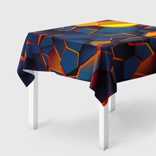 Скатерть 3D Плитки со свечением