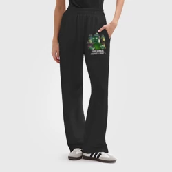 Женские брюки oversize без начеса хлопок 100 дней - Майнкрафт - фото 2