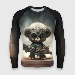 Мужской рашгард 3D Cute Animal with a gun