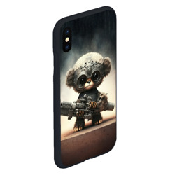 Чехол для iPhone XS Max матовый Cute Animal with a gun - фото 2