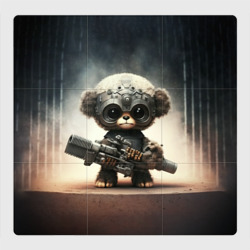 Магнитный плакат 3Х3 Cute Animal with a gun