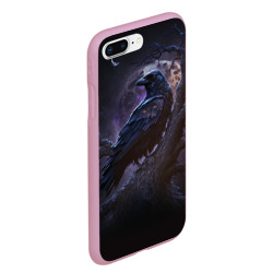 Чехол для iPhone 7Plus/8 Plus матовый Ворон во мраке - фото 2