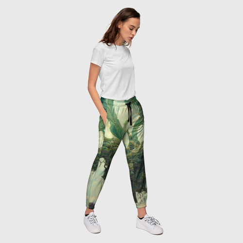 Женские брюки 3D с принтом Рисунок нейросети, вид сбоку #3