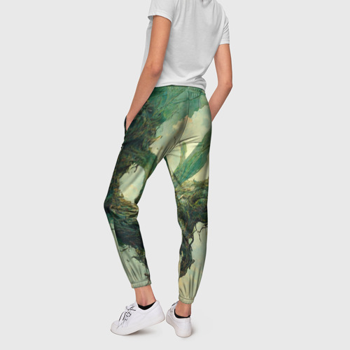 Женские брюки 3D с принтом Рисунок нейросети, вид сзади #2
