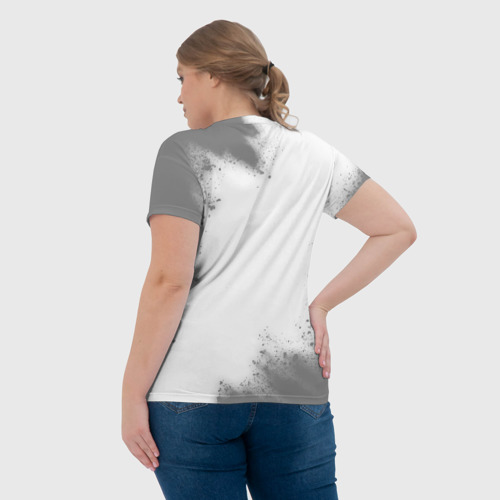 Женская футболка 3D с принтом I'm doing surveyor things: на светлом, вид сзади #2