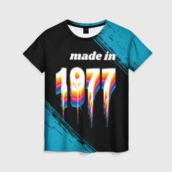 Женская футболка 3D Made in 1977: liquid art