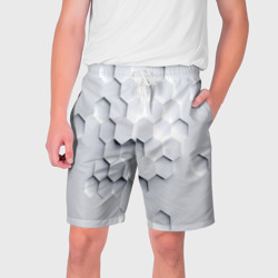 Мужские шорты 3D Серый соты