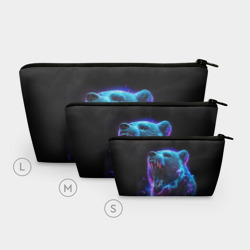 Косметичка 3D Свирепый неоновый медведь - фото 2