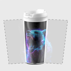 Термокружка-непроливайка Свирепый неоновый медведь - фото 2