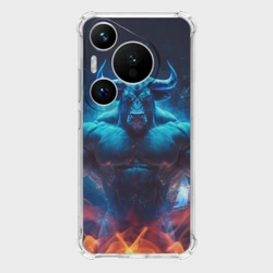 Чехол для Huawei Pura 70 Pro Накаченный бык
