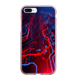 Чехол для iPhone 7Plus/8 Plus матовый Neon Cyberpunk steel