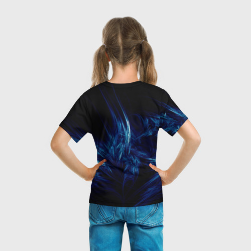 Детская футболка 3D Пламенная фигура, цвет 3D печать - фото 6