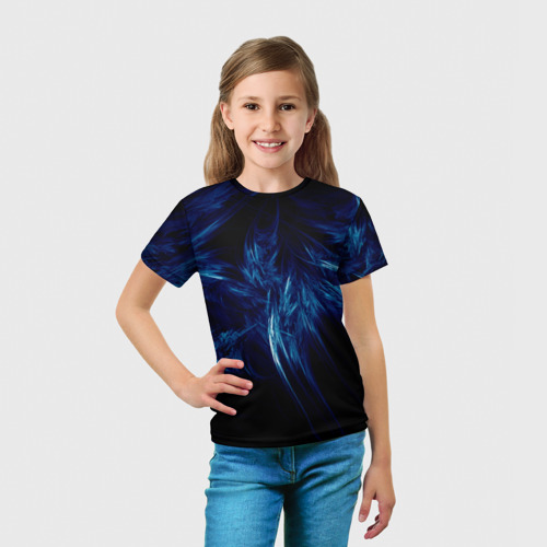 Детская футболка 3D Пламенная фигура, цвет 3D печать - фото 5