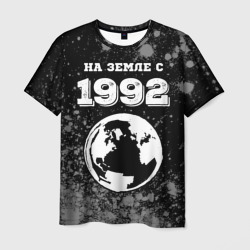 Мужская футболка 3D На Земле с 1992: краска на темном