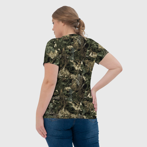 Женская футболка 3D Бульдог солдат, цвет 3D печать - фото 7