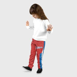 Детские брюки 3D Непобедимый - в цветах российского флага - фото 2