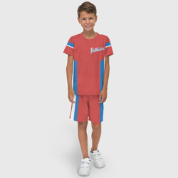Детский костюм с шортами 3D Непобедимый - в цветах российского флага - фото 2