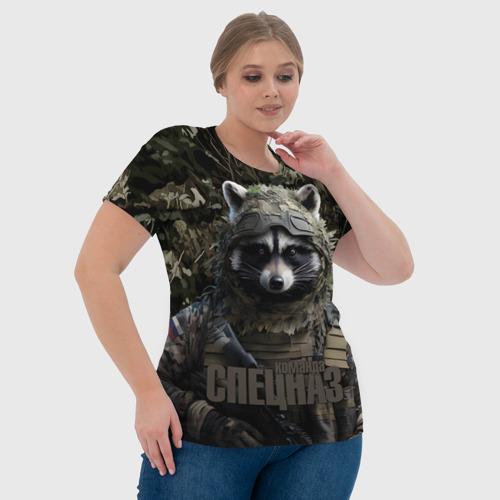 Женская футболка 3D Команда спецназ, цвет 3D печать - фото 6