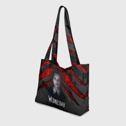 Пляжная сумка 3D Wedneday black and red - фото 2