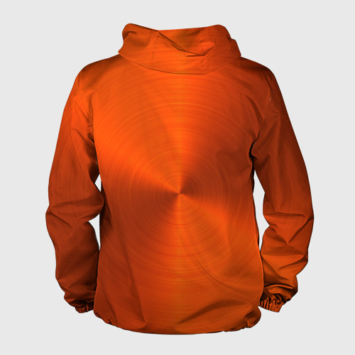 Мужская ветровка 3D Оранжевый волнообразный дисковый узор, цвет белый - фото 2