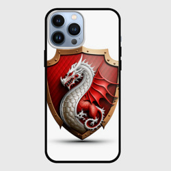 Чехол для iPhone 13 Pro Max Щит с драконом