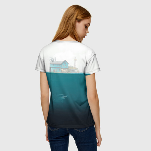 Женская футболка 3D Подводный дом, цвет 3D печать - фото 4