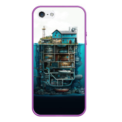 Чехол для iPhone 5/5S матовый Подводный дом