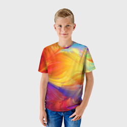 Детская футболка 3D Бесконечные краски - фото 2