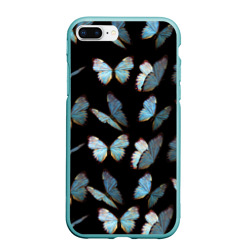 Чехол для iPhone 7Plus/8 Plus матовый Butterflies pattern