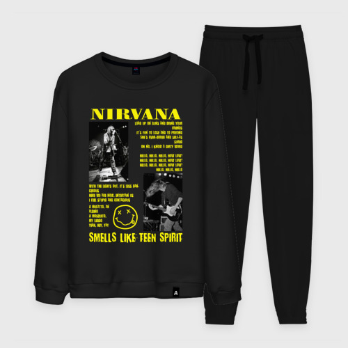 Мужской костюм хлопок с принтом Nirvana SLTS, вид спереди #2