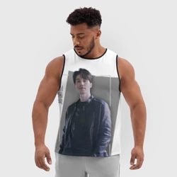 Мужская спортивная майка 3D Актёр Ли Дон Ук - фото 2