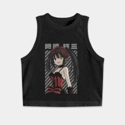 Женская укороченная майка-топ хлопок Куруми