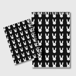 Блокнот Bunny pattern black - фото 2