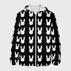 Мужская куртка 3D Bunny pattern black