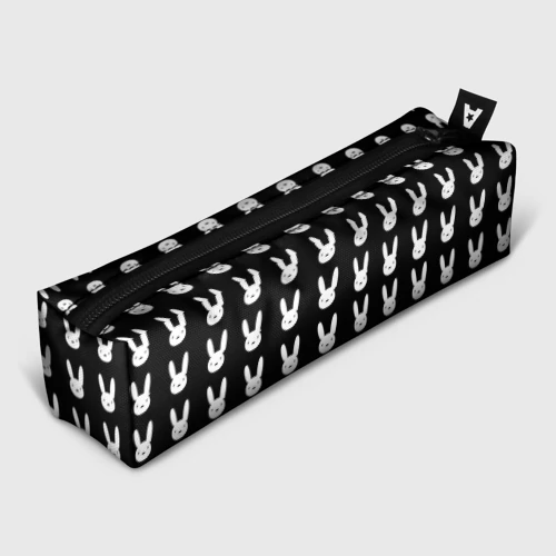 Пенал школьный 3D Bunny pattern black